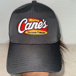 Raising Cane's - Black Logo Crew Member Hat / Cap *new -one love